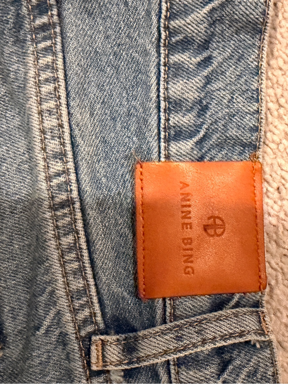 Anine Bing Hugh Panama Blue Jeans - Picture 5 of 5
